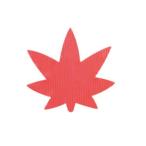 【1個】1000枚・紅葉型 赤色 バラン 旭創業 使い捨て お弁当 造花 食品用　1000枚入