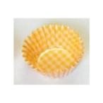 【250枚】5F 純白ペットケース 5号深口（チェック黄） 業務用 惣菜 おかずカップ   250枚入×1本