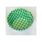 【250枚】8F 純白ペットケース 8号深口（チェック緑） 業務用 惣菜 おかずカップ   250枚入×1本