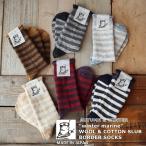 プットオンソックス Put on socks ラムウール&amp;綿スラブ ボー
