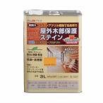 (ワケあり商品)(処分品超特価)アトムハウスペイント 水性ウッドエバープロテクト 3Lナチュラルブラウン(ウッドデッキ 防虫防腐 スティン)