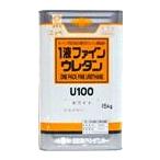 ショッピングショップ 【送料無料】ニッペ　１液ファインウレタンU-100　つや有り　ホワイト　15ｋｇ