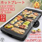 ホットプレート 無煙 油が落ちる 穴あき 焼肉プレート 粘着しない 抽出式油漏れ 最大250℃ 電気 ホット 焼肉 家電 卓上 家庭用 温度調節可能 減煙 簡単 お祝い