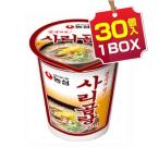 【まとめ買いがお得★1個当り177円】『農心』米サリコムタン麺(カップ麺・小 1BOX=61g x 30個入)｜コムタンラーメン コムタン麺 インスタントラーメン 韓国食品