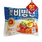 『Paldo』ビビン麺(130g×5個入りパック) ■1個当り135円 夏 夏定番 甘辛 パルド 韓国ラーメン インスタントラーメン