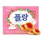 CW franc клубника фруктовый пирог печенье 160g(10g×16 штук ) влажный клубника тест клубника пюре premium десерт печенье Корея конфеты Корея сладости Корея еда 