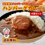 ご飯のお供 訳あり 国産鶏ハンバーグカレー 4袋 中辛 レトルトカレー 長期保存 食品 送料無料 得トクセール お取り寄せ オープン記念 a1