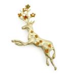 アクセサリー ピンブローチ ブローチピン レディース PalnartPoc　ブランド　動物　パルナートポック直営　ギフト　ムジーク(ゴールド)  ピンブローチ　