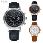 YAZOLE 腕時計 クラシック ビジネス メンズ ファッション ウォッチ カレンダー ギフト プレゼント 男性 生活防水