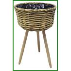 送料無料 カルナック ラタンスタンドバスケット A RC009|b03
