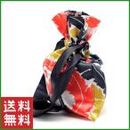 巾着袋 シルク調 小物入れ 整理袋 ブラックリボン リーフ柄 大人 レディース プレゼント