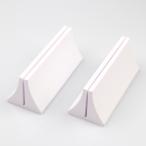 パネルスタンド パーテーション台座 卓上 ホワイト ４点セット 在庫処分