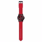 腕時計 マーベル Deadpool Logo Red Rubber Strap Watch Licensed Marvel Comics