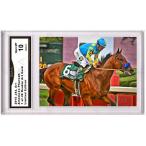 海外セレクション 競馬2015 American Pharoah Horse Racing art card  of 49 Gem 10