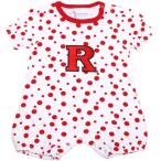 トップス Tシャツ Rutgers Scarlet Knights Infant Girls Polka Dot ロンパース ホワイト/Scarlet