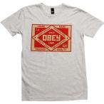 アスレチック ウェア オベイ Obey Trademark Tシャツ (heather アイボリー) 164190081IVO