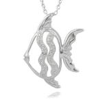 ダイヤモンド ジャーニーコレクション Journee Collection Sterling Silver Diamond Accent Fish