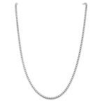 ストーンのついていない貴金属 海外セレクション Sterling Silver 3.00mm Box Chain