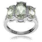 ジェムストーン ジャーニーコレクション Journee Collection Sterling Silver Amethyst 3-stone Ring