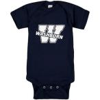 トゥーフィートアヘッド アメリカ USA カレッジ 全米 リーグ NCAA Washburn Ichabods Infant ネイビー ビッグ ロゴ ボディースーツ