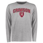 海外バイヤーおすすめ アメリカ USA カレッジ 全米 リーグ NCAA Harvard Crimson アッシュ プラウドマスコット 長袖 Tシャツ