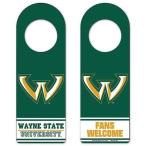 ウィンクラフト カレッジ NCAA 大学 アメリカ スポーツ USA Wayne State Warriors Wooden Tier Door Hanger - グリーン