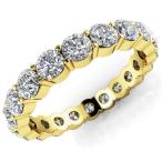 ³¤³°¥Ð¥¤¥ä¡¼¸·Áª ¥À¥¤¥ä¥â¥ó¥É ¥ê¥ó¥° »ØÎØ 7.98ct ¥é¥¦¥ó¥É ¥À¥¤¥ä¥â¥ó¥É SI1,SI2 18K ¥¤¥¨¥í¡¼ ¥´¡¼¥ë¥É 4.75¥ß¥ê Eternity ¥Ð¥ó¥É 9.5gr Prong