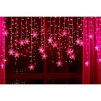 イルミネーション ライト ストリングライト フェアリーライト クリスマス 飾り 電飾 雪 結晶 赤 赤