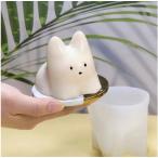猫型 シリコンモールド プリン型 ゼリー型 立体 かわいい お菓子作り 製菓型 韓国 揺れる