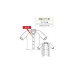 婦人前開き5分袖　ホック式 MU-51F　