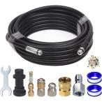  труба чистка шланг обратный .. удлинение высокого давления шланг 15m ПВХ труба .. аквариум . непринужденно мойка трубы мойка специальный 40MPa трубы чистка труба 