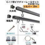 ピクチャーレール　C-11型レールセット２００ｃｍ　シルバー