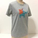 Tシャツ(キッズ150cm) 8 象と小鳥 ☆ クリックポスト可