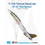 DEF модель JD72014 1/72 F-14A VF-33 комплект переводный картинок ( красный temi- для )