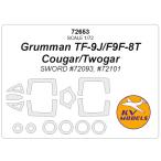 KV модель 72653 1/72g лама nTF-9J/F9F-8T пума / палец на ноге ga-(so-do) + колесо Canopy маскировка сиденье 