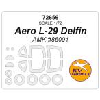 KV модель 72656 1/72 L-29 Delphi n(AMK #86001) + колесо Canopy маскировка сиденье 