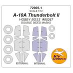 KV модель 72905-1 1/72 A-10A Thunderbolt II ( хобби Boss #80267) - ( внутри вне двусторонний ) + колесо Canopy маскировка сиденье 