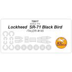 KV модель 72917 1/72 Lockheed SR-71 Blackbird (ita rely #145) + колесо Canopy маскировка сиденье 