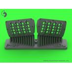  тормозные колодки AM-48-187 1/48 P-51 Mustang - карбюратор воздушный фильтр покрытие - RAF жалюзи модель - VERSION A (e двойной do для )