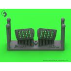  тормозные колодки AM-72-175 1/72 P-51 Mustang - карбюратор воздушный фильтр покрытие - RAF жалюзи модель - VERSION A (e двойной do для )