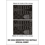 mon Tec sSM32064 1/32 F2A-2 Buffalo ( специальный хобби для ) Mini маска 