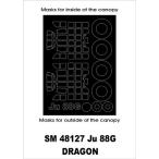 mon Tec sSM48127 1/48 Ju-88G( Dragon для ) Mini маска 