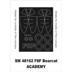 mon Tec sSM48162 1/48 F8F Bear кошка ( красный temi- для ) Mini маска 