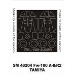 mon Tec sSM48204 1/48 Fw-190A-8/R2( Tamiya для ) Mini маска 