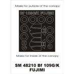 mon Tec sSM48210 1/48 Bf 109G/K L la* - ube( Fujimi для ) Mini маска 