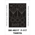mon Tec sSM48217 1/48 F-117( Tamiya для ) Mini маска 