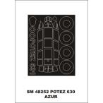 mon Tec sSM48252 1/48pote-z631( azur для ) Mini маска 