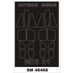 mon Tec sSM48468 1/48 MiG-31( хобби Boss для ) Mini маска 