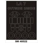 mon Tec sSM48522 1/48 La-7( для ужения нахлёстом ) Mini маска 