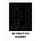 mon Tec sSM72063 1/72 P-51A( красный temi- для ) Mini маска 